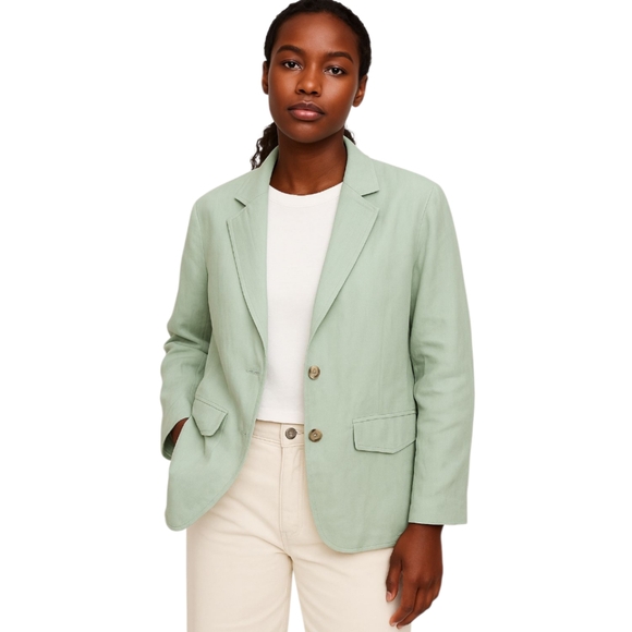 Madewell Jackets & Blazers - Madewell oversized linen blend jacket size small 55% linen 45% viscose